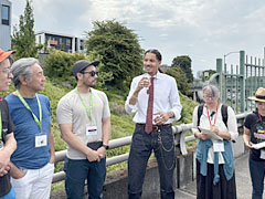 地域活性化プロジェクトの現地へのサイトビジットの風景（1）