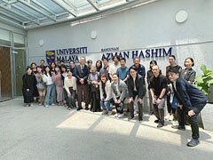 Group photo at University of Malaya